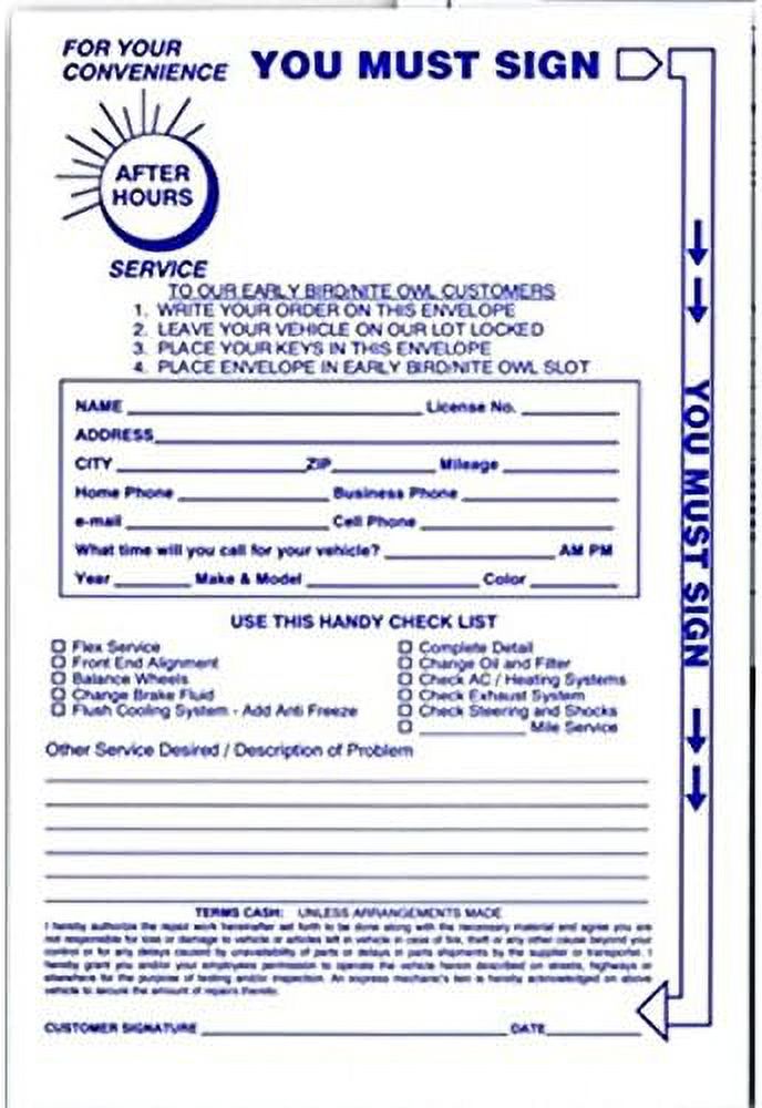 Envelopes For Key Drop Box