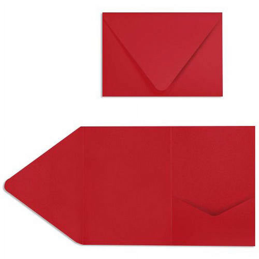 A7 Pocket Invitations (5" x 7"), 18pt