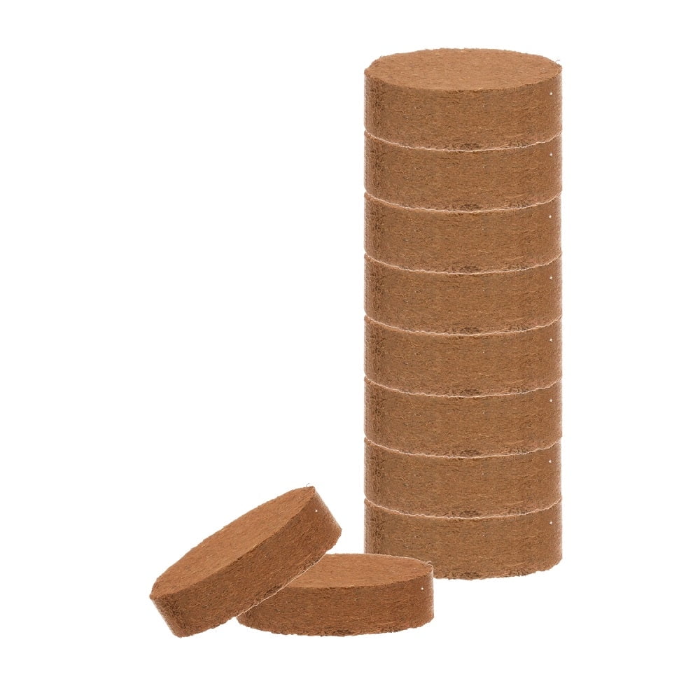 Envelor Coco Coir Seed Starter Pods Coir Plants Seed Starting Pellets for Seed Starter Tray Garden Soil Vegetables Seedlings Coco Peat Pellets Seed Starter Plugs Coco Grow Discs, 3.2 Inches, 10 Pack