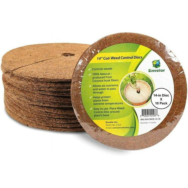 Envelor Coco Coir Tree Ring Mulch Mat Coconut Coir Fiber Tree Weed