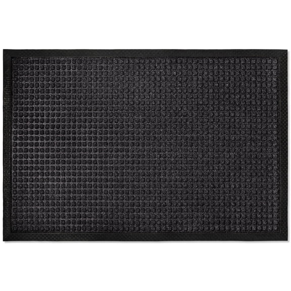 Envelor Front Door Mat Indoor Outdoor Entrance Doormat Non Slip Durable Floor Mat for Entry Mat Kitchen Rugs Home Decor Rugs Heavy Duty Mat Welcome Mat, 24 x 36 Inches, Black