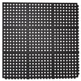 thumbnail image 1 of Envelor Home and Garden Durable Anti-Fatigue Interlocking Commercial Rubber Floor Mat Ultra Thick Black Gym Flooring Tiles Exercise Entrance Entryway Outside Doormat 36 x 36 Inches (4 Pack), 1 of 6
