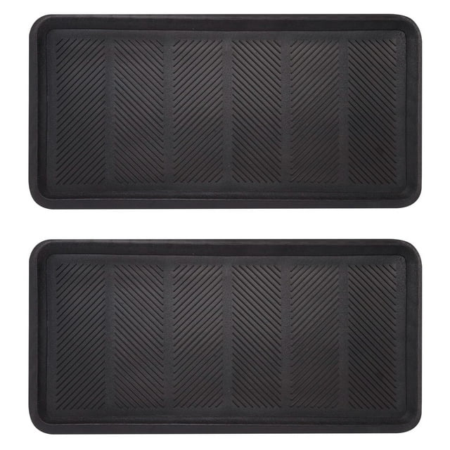Envelor Rubber Boot Tray for Entryway Indoor Shoe Trays for Mudroom Wet