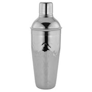 Envelor Sol Living Deluxe Stainless Steel Cocktail Shaker with Strainer Silver - Hammered