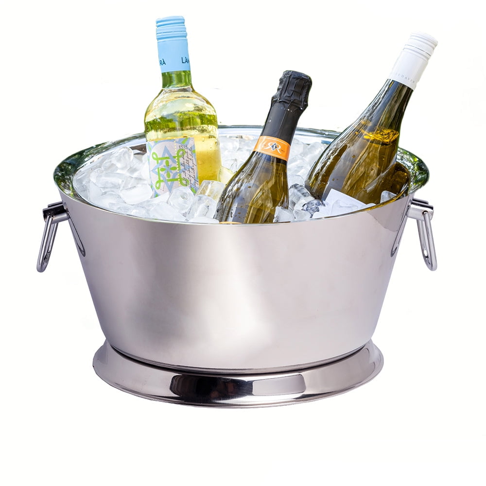 Stainless Steel 3.2 Gallon Beverage Tub with Handles