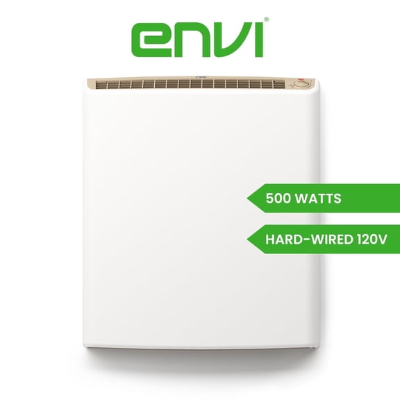 Envi 120v Hardwired Electric Panel Wall Heater - 500 Watts - 3rd Gen (LE5012D)