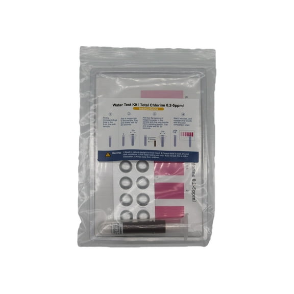 Envig Compare-It Total Chlorine Test Kit, 0.2 - 5 PPM 6 Readings, Low to Middle Total Chlorine Colorimetric Chemical Reagent Test