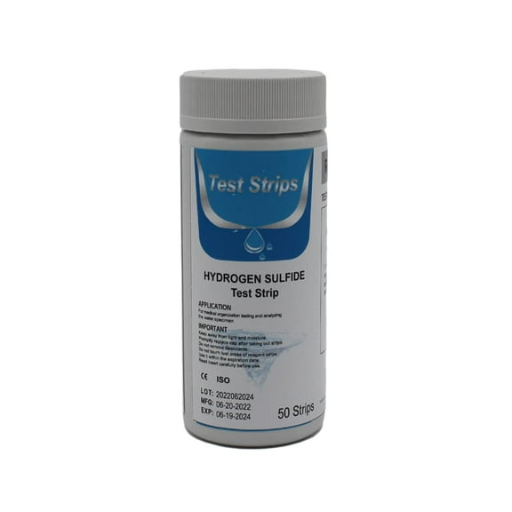 Envig Hydrogen Sulfide Water Test Strips For Well Water, 50 Test Strips, 0-10 PPM, 30 Seconds Test, Rotten Egg Smell Well Water Testing