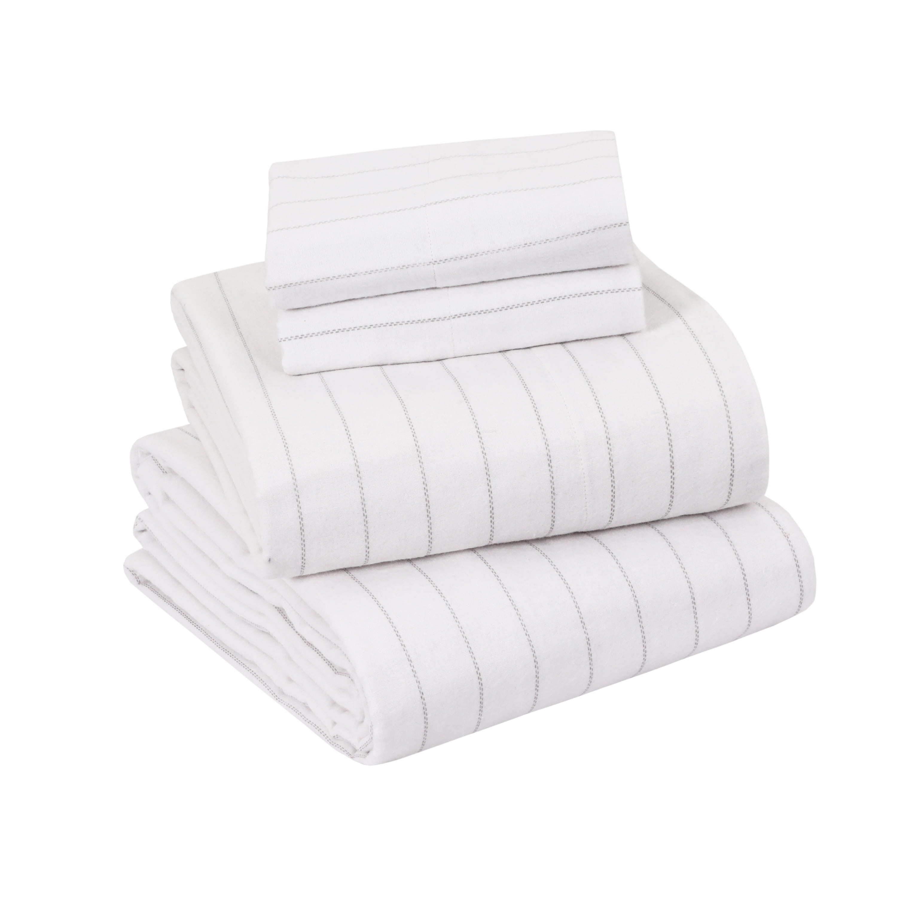 EnvioHome 100 Cotton Flannel Sheets Cal King Size Bed Sheets with Deep