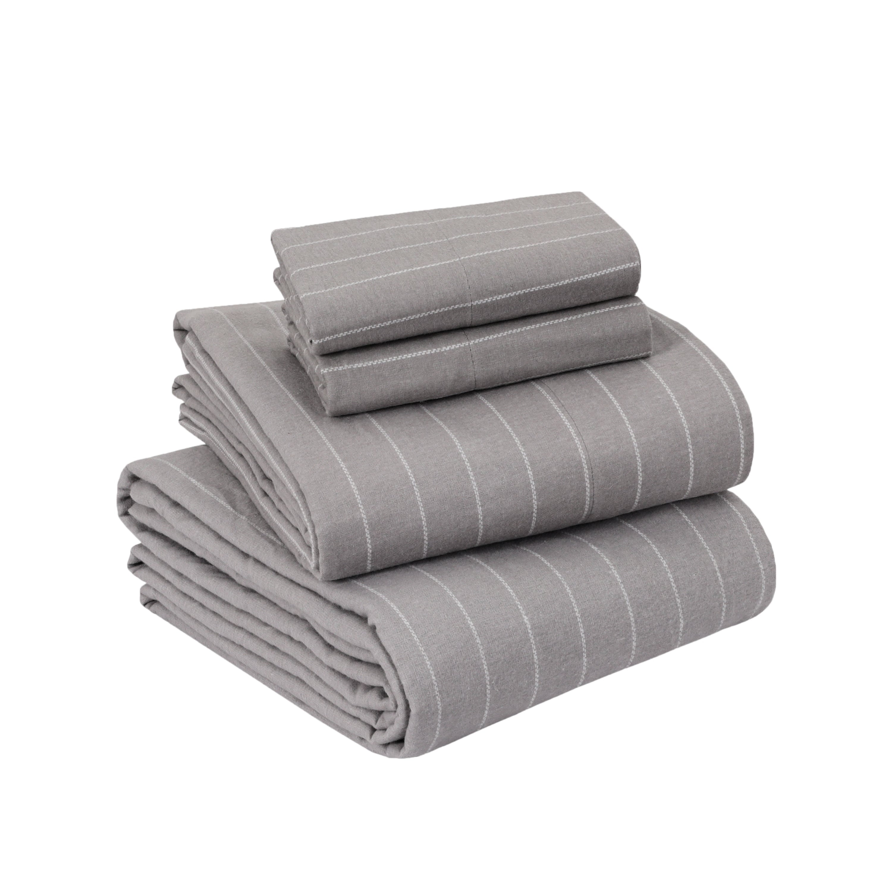 EnvioHome 100 Cotton Flannel Sheets Cal King Size Bed Sheets Set with