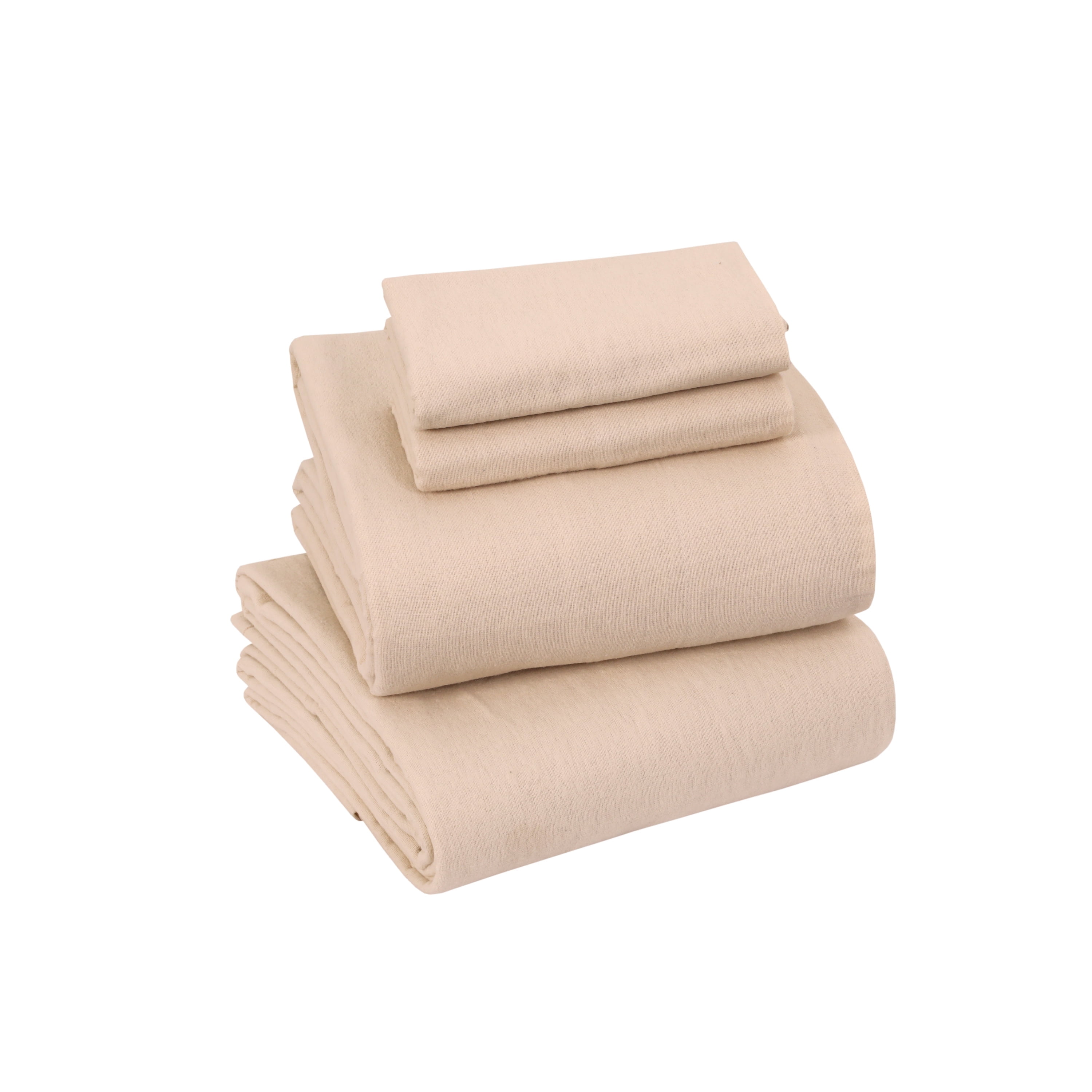 EnvioHome 100 Cotton Flannel Sheets Queen Size Bed Sheets Set with