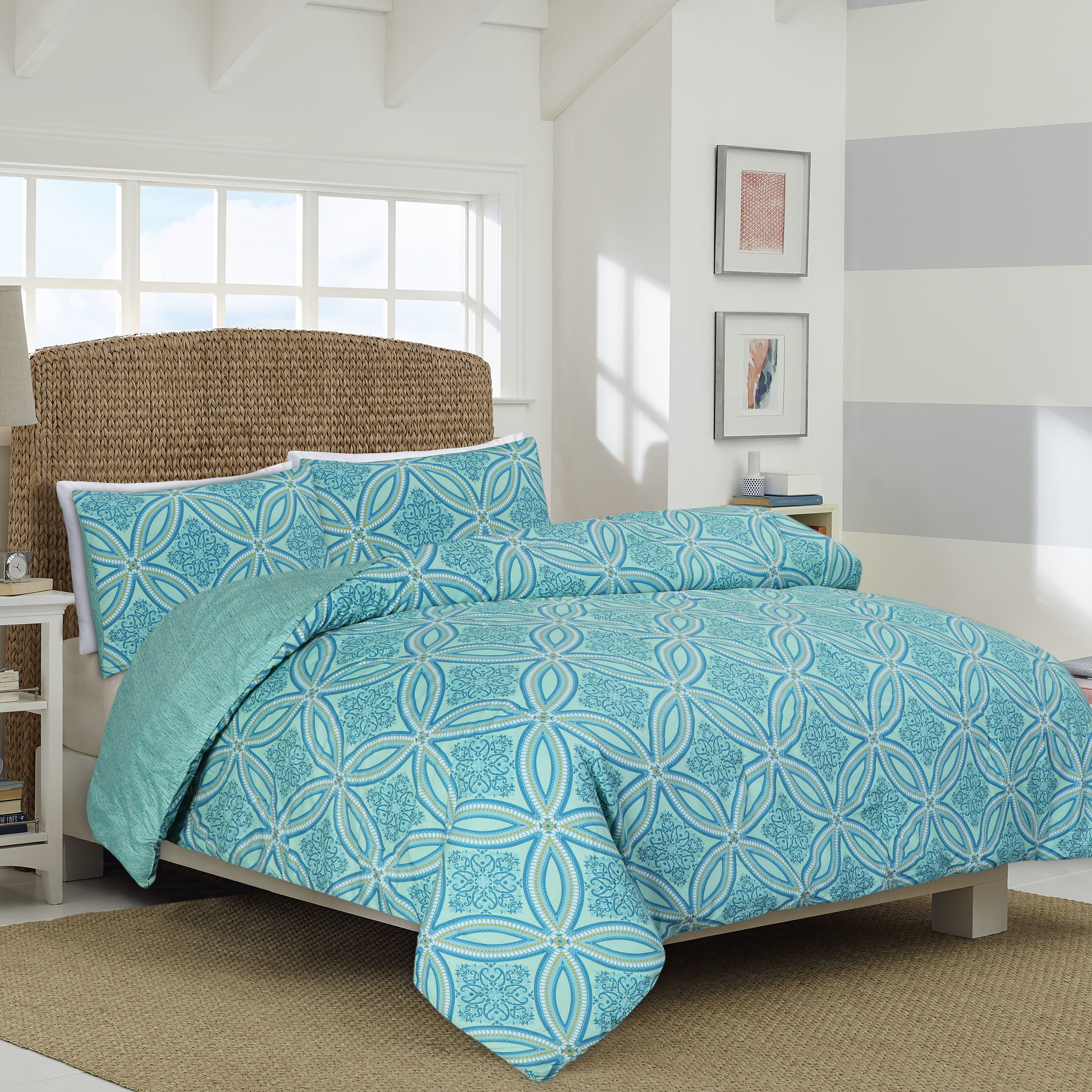EnvioHome 100 Polyester Comforter for King Size Bed Soft Lightweight 3 Piece Microfiber