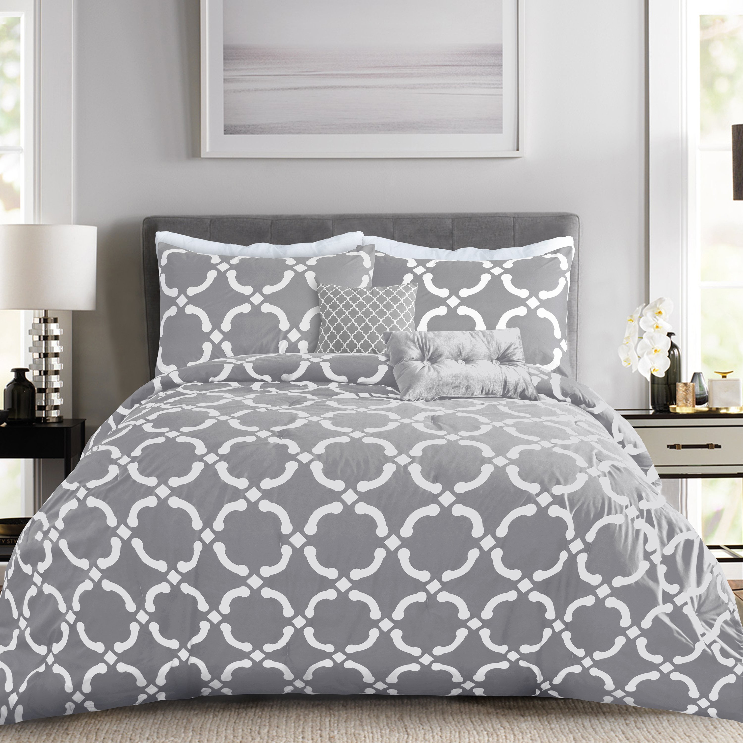 EnvioHome King Size 5 Piece Microfiber Comforter Set for AllSeason