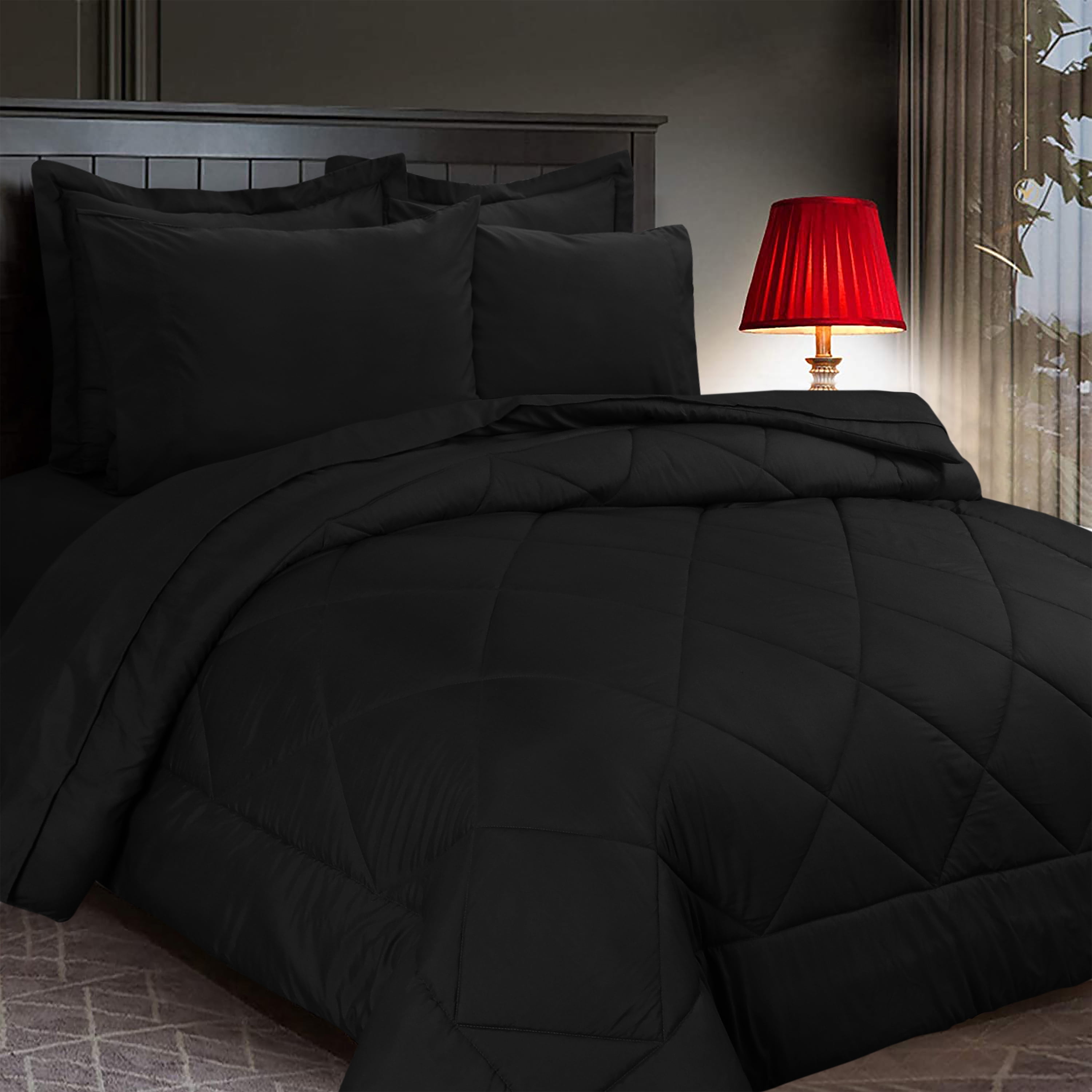 EnvioHome Twin Size 5 Piece Microfiber Comforter Set for AllSeason