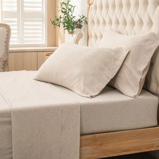 Enviohome Full Size Jersey Sheet Set Luxury 100 Cotton Bed Sheets
