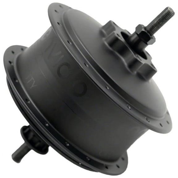 Enviolo CVP Internally Geared Hub - City, CY24, 44t Spline, 36 Hole, 135mm Bolt-On Axle, 6-Bolt Disc, Black