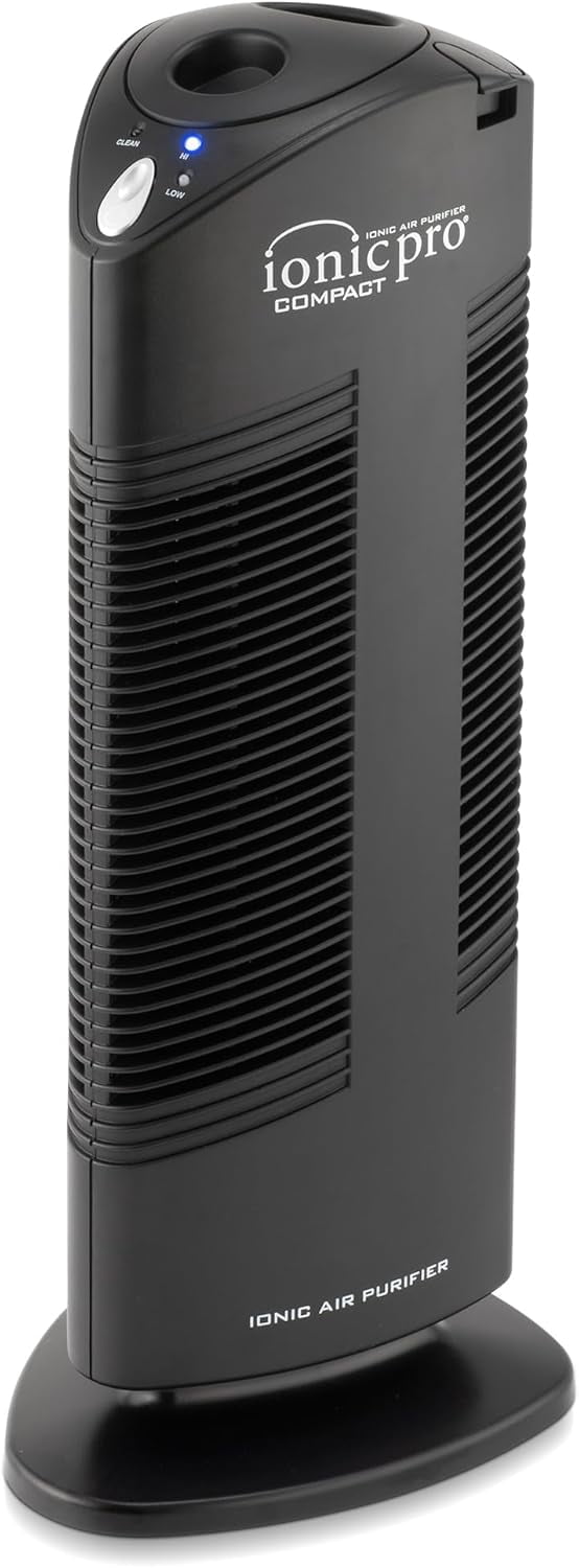 Ionic Pro Compact Ionic Air Purifier, 250 sq ft Room Capacity, Two Speeds