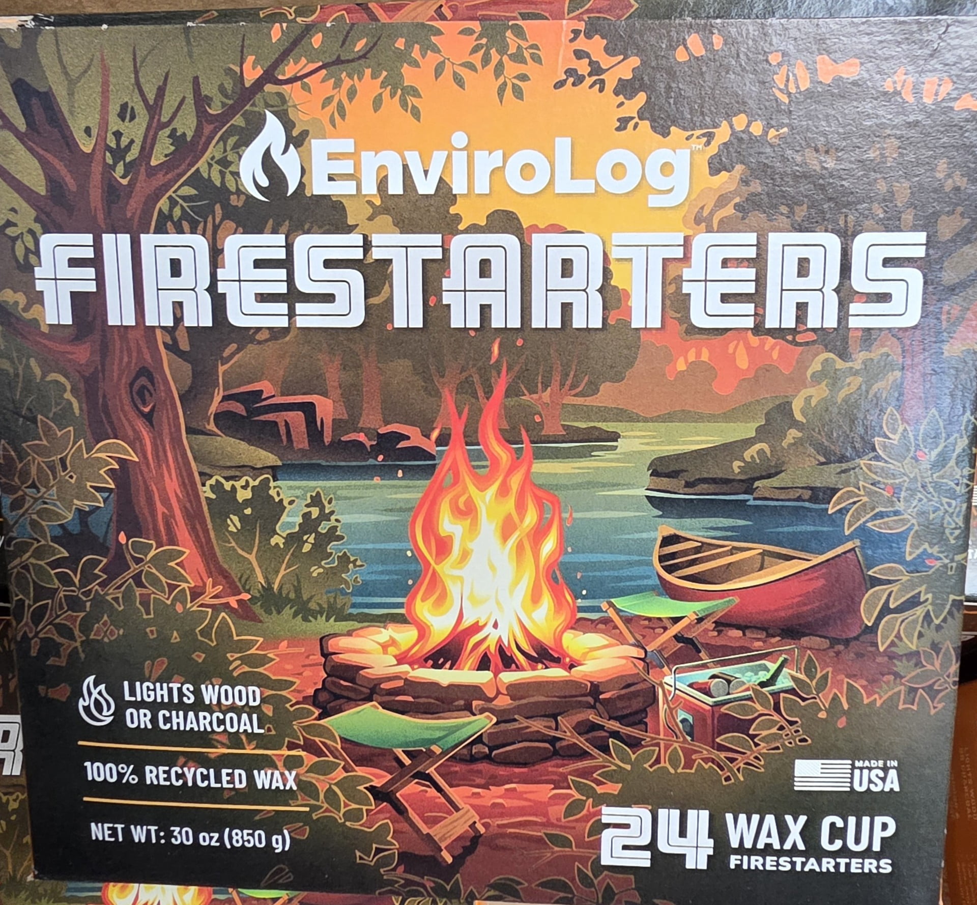 Enviro-Log Earth Friendly Fire Starters/Master pack/6 units- 24 cups ...