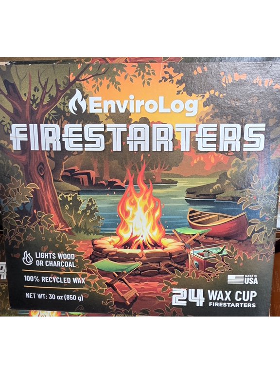 Earth Friendly Fire Starters/Master pack/6 units- 24 cups each