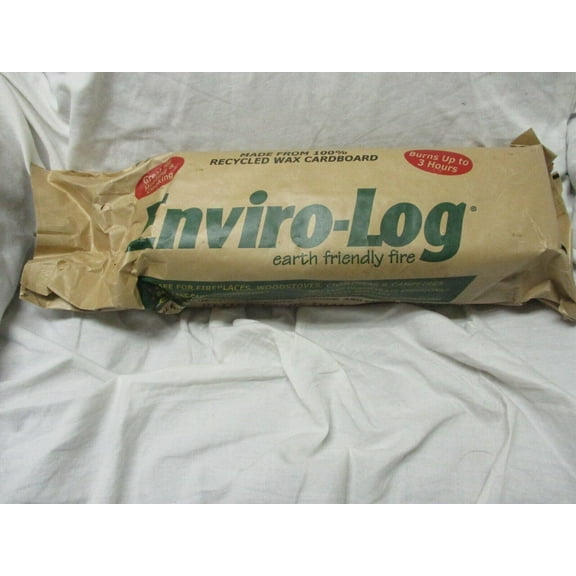 Enviro Log Earth Friendly Fires 100% Recycled Material Burns 3 Hours 5lb