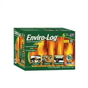 Enviro-Log Indoor and Outdoor Fire Wood, 4.3 lb Firelogs, 25.8 lbs, 6 Count