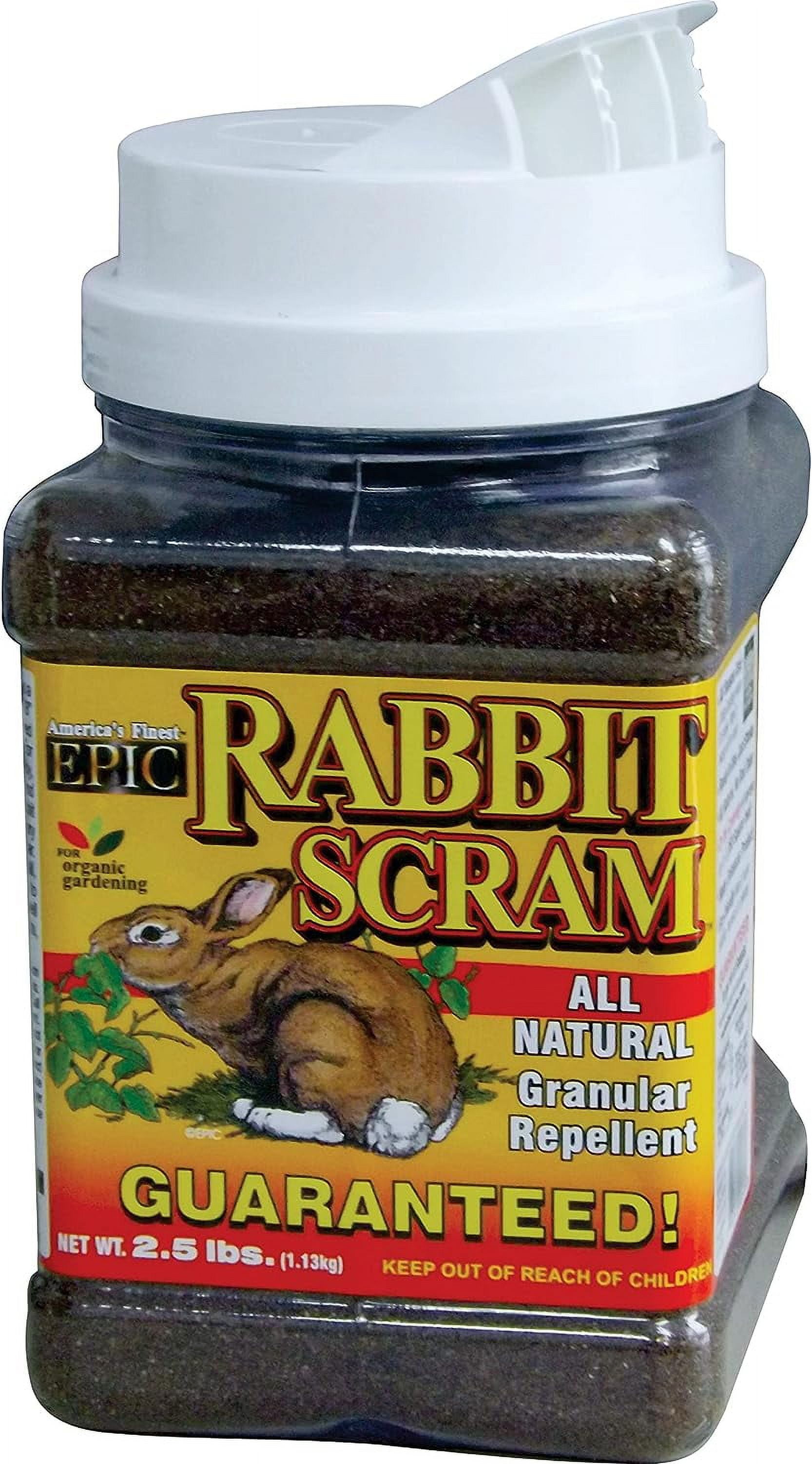 Enviro Pro 11003 Rabbit Scram Repellent Granular Shaker Can, 2.5 Pounds