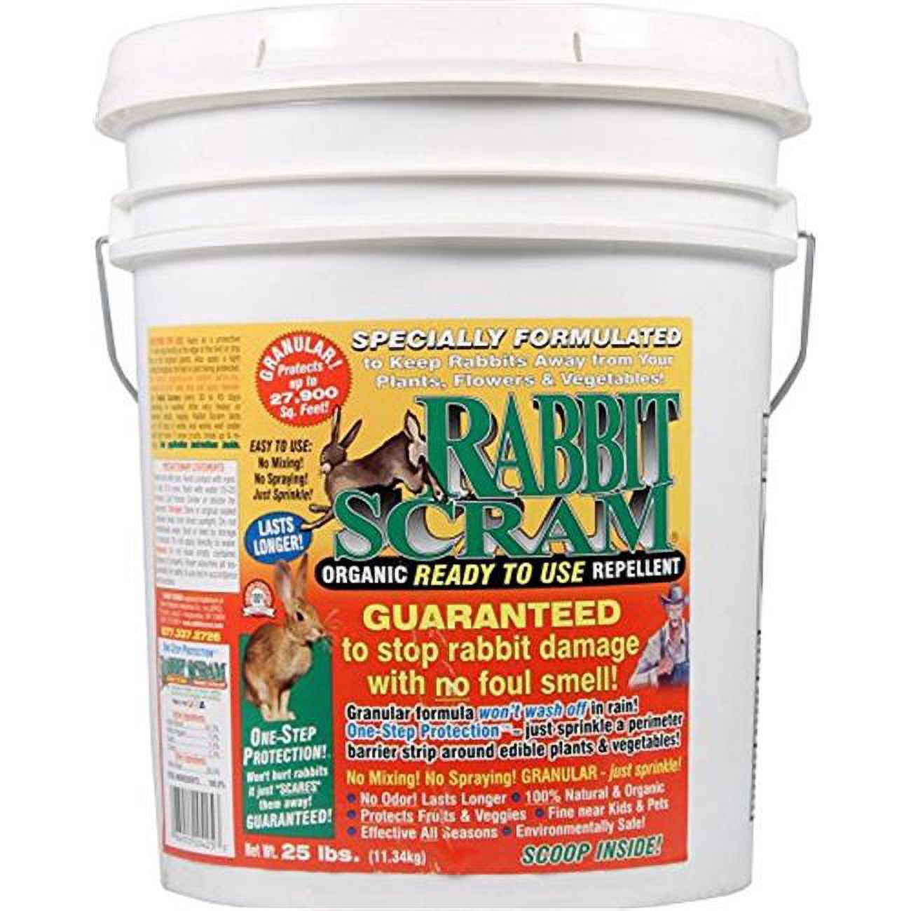 Enviro Protection 25.0 lbs Rabbit Scram White Pail - Walmart.com