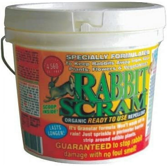Enviro Protection Deer Scram Deer and Rabbit Granular Repellent - Granules - 6 lb Pail