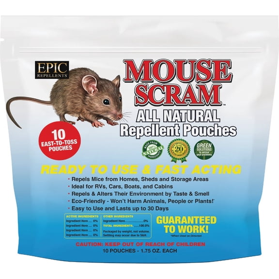 Enviro Protection Mouse Scram Granules Animal Repellent - Pack of 4