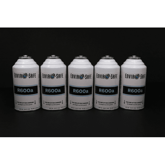 Enviro-Safe R-600a Refrigerant Inverted Piercing 6 oz 5 Cans #8070