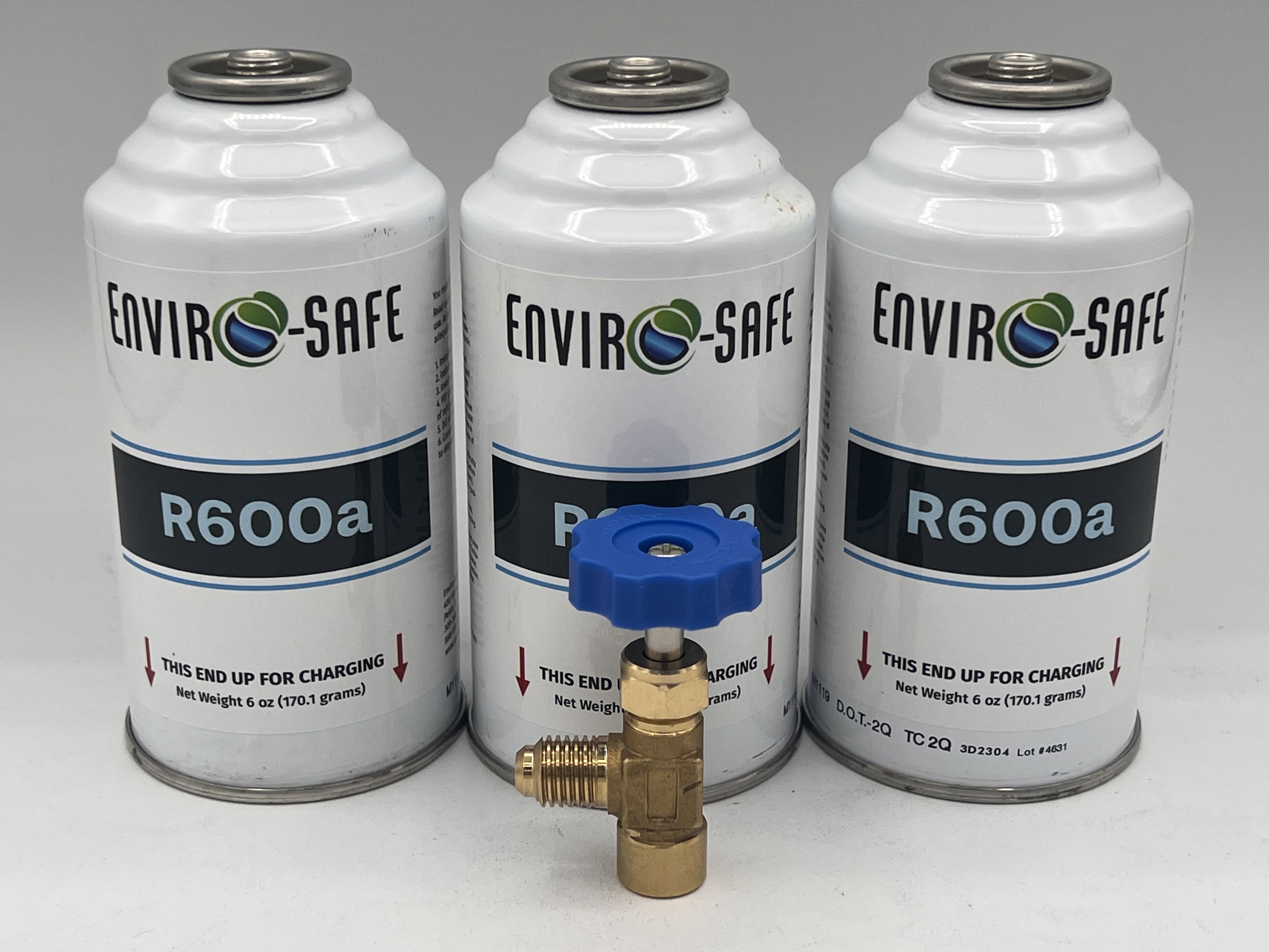 Enviro-Safe EPA Approved, R600a 99.7% Purity 6 oz Refrigerant