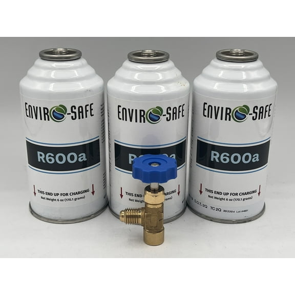 Enviro-Safe EPA Approved, R600a 99.7% Purity 6 oz Refrigerant