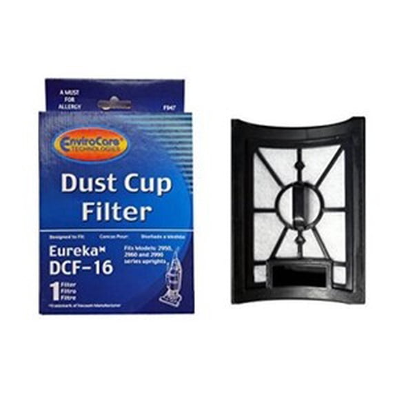 EnviroCare 1 Eureka Style DCF 16, Hepa Filter Dust Cup Vacuum Cleaner, Altima Bagless, SurfaceMax, Uno Upright, 62736A, 20232462, 20-2324-62, 76552, E-62736