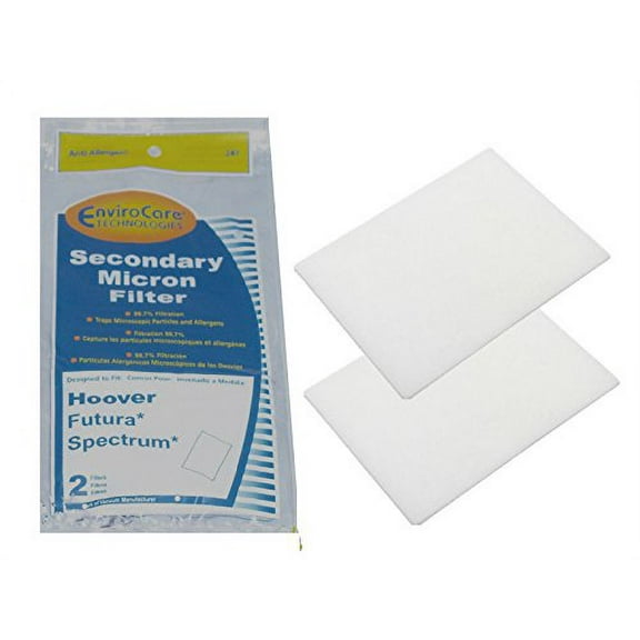 EnviroCare 1 Set Hoover #38765009 Secondary Filter Futura Spectrum Canister Vacuum