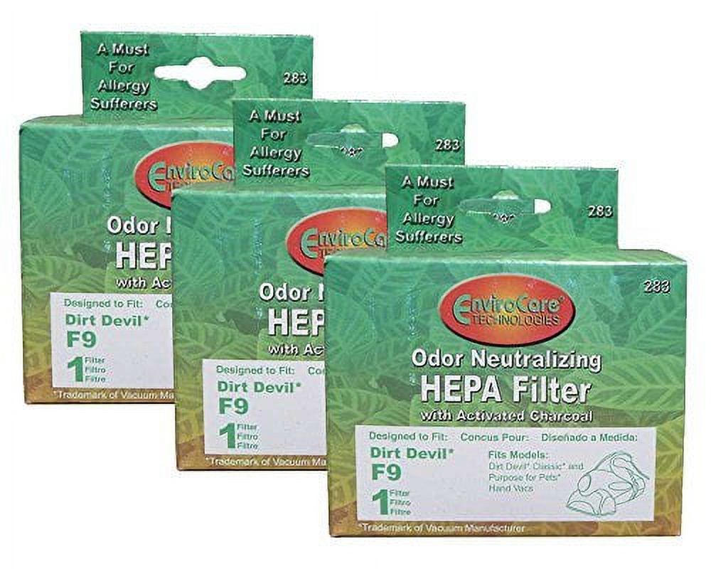 EnviroCare 3 Dirt Devil F9 HEPA Filters 3DJ0360000 Purpose for Pets