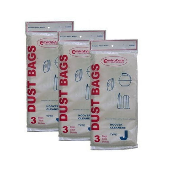 EnviroCare 9 Compatible with Hoover Type J Canister Vacuum Cleaner Bags