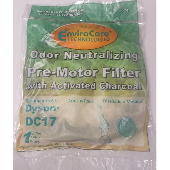 EnviroCare Replacement Pre Motor Vacuum Filter to Fit DC17 Part#974