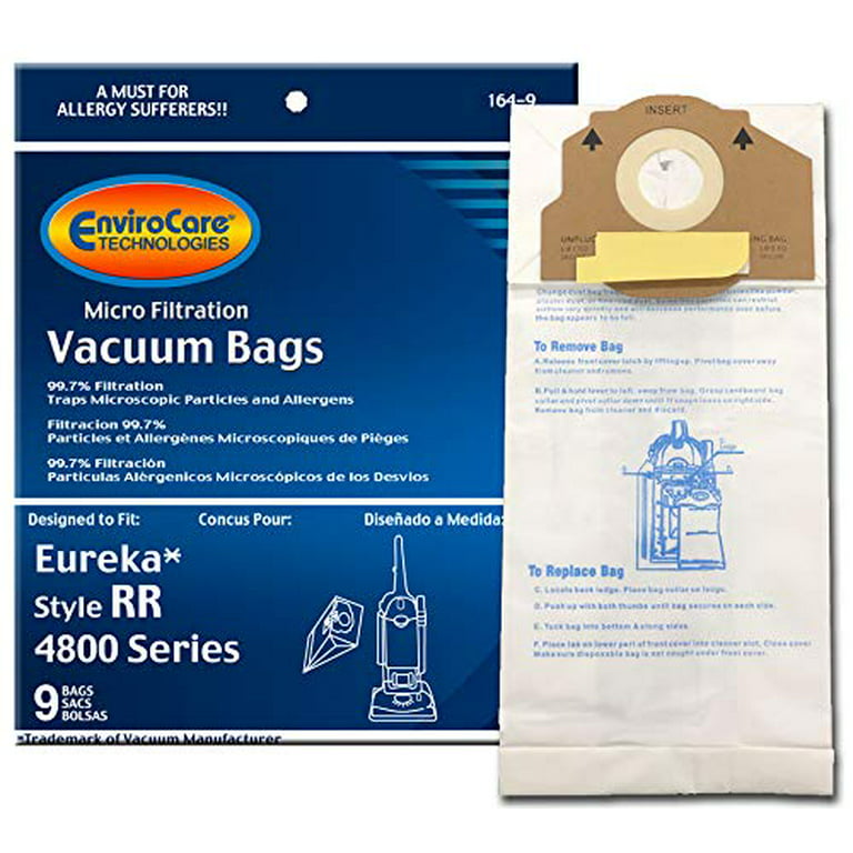 Commercial Upright Allergen Filtration Vacuum Bags (9 pk)