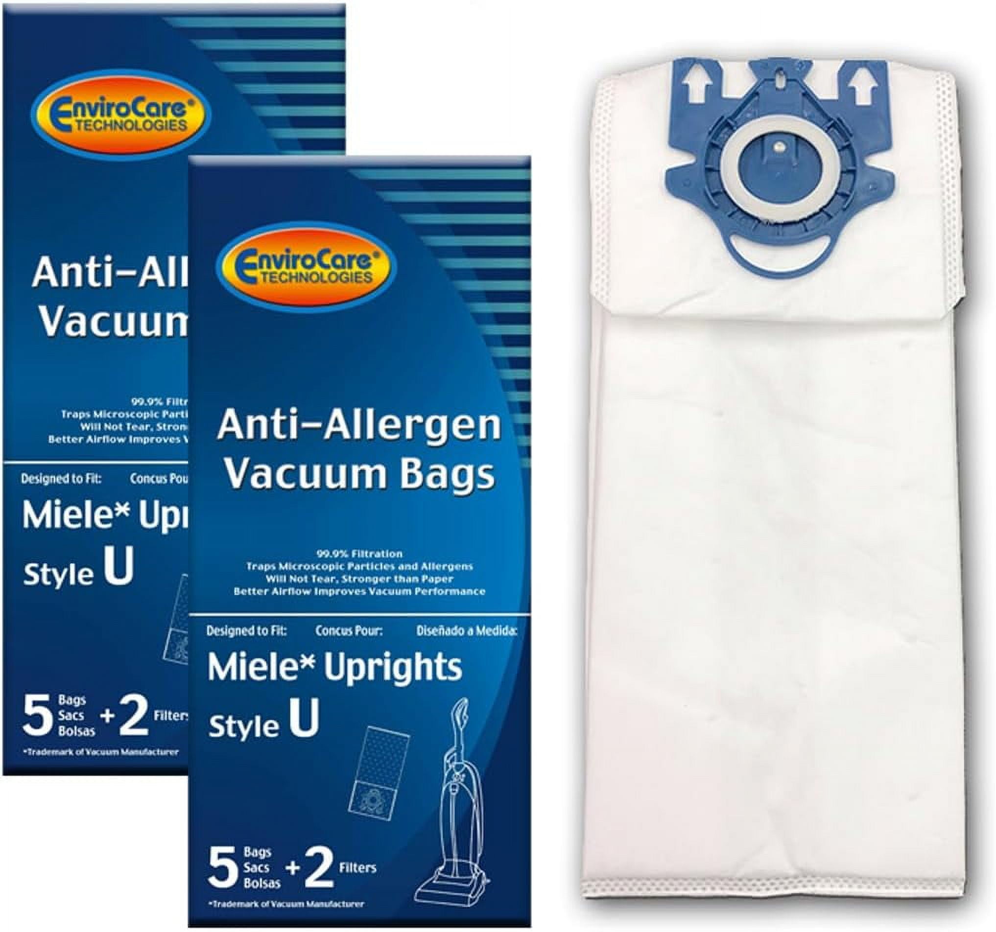 EnviroCare Replacement Allergen Vacuum Bags for Miele Upright Style U