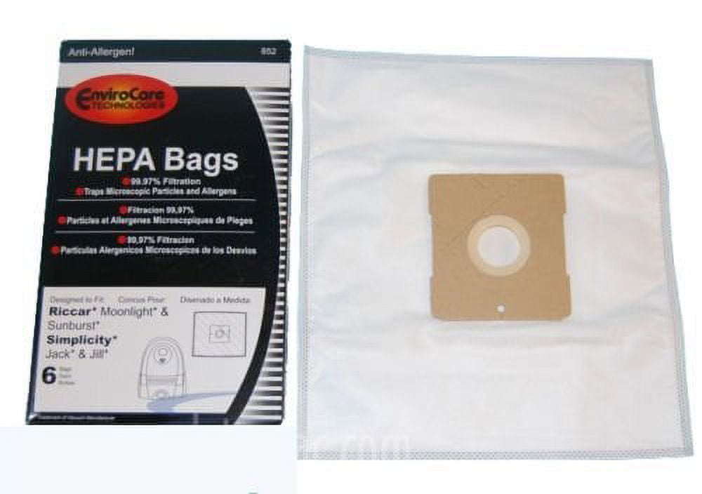 EnviroCare Replacement HEPA Filtration Vacuum Cleaner Dust Bags made to