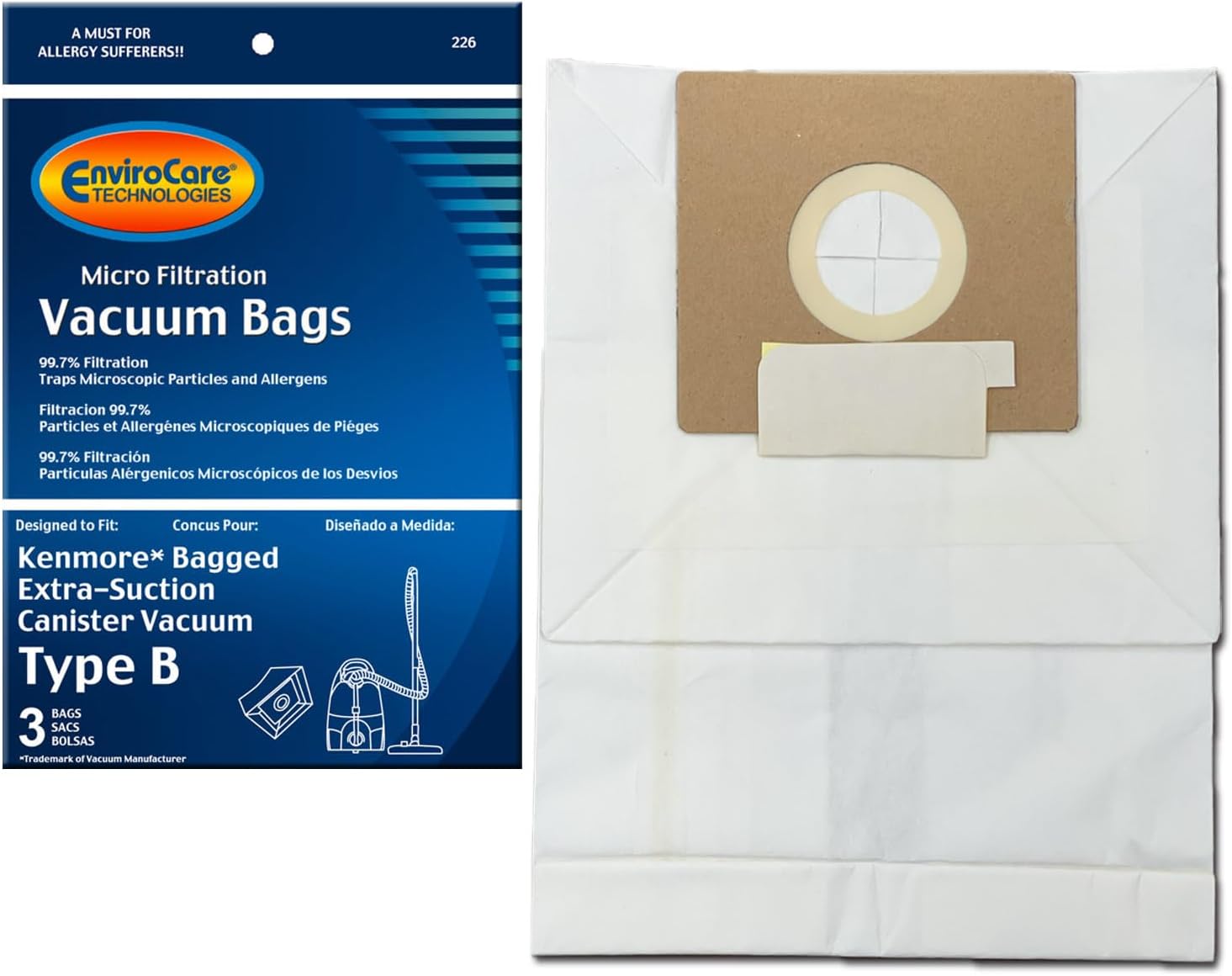 EnviroCare Replacement Micro Filtration Vacuum Bags Designed to Fit