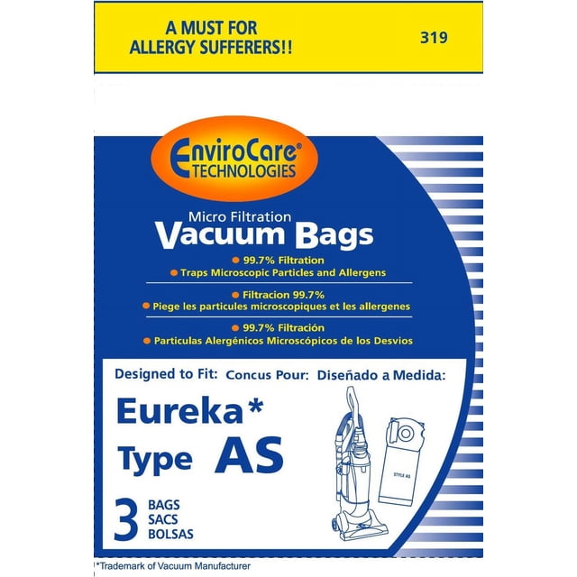 Envirocare MD Micro MD814L - Sacchetti con fascia elastica, 37 litri