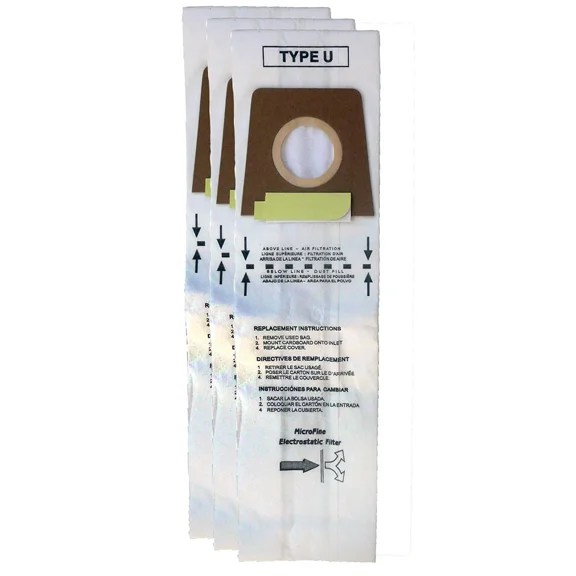 EnviroCare Replacement Micro Filtration Vacuum Cleaner Dust Bags made to fit Royal Dirt Devil Type U Uprights 3 Pack
