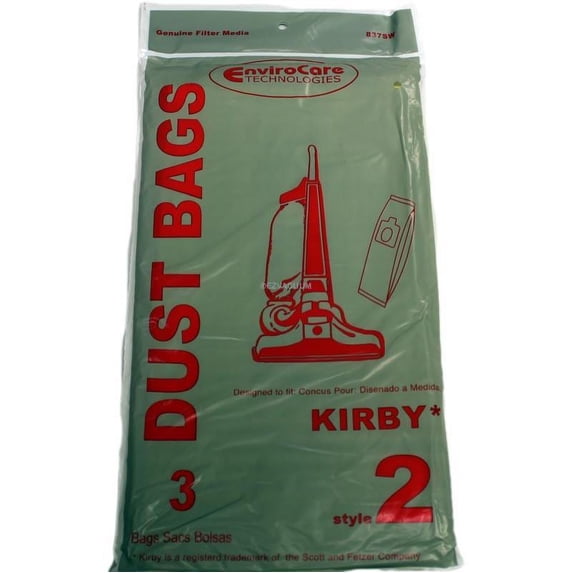 EnviroCare Replacement Style 2 Upright Vacuum Cleaner Bags for Kirby - 3 Pack