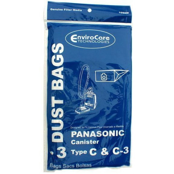 EnviroCare Replacement Vacuum Bag For MC-125P / 108SW / Style C & C-3 (1 Pack)
