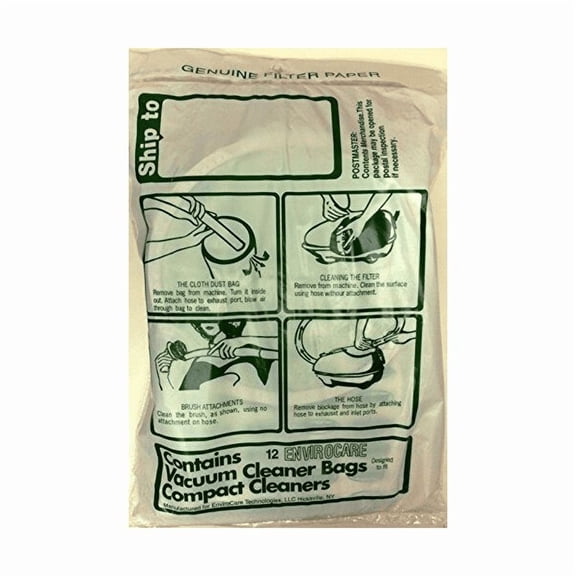 EnviroCare Replacement Vacuum Cleaner Dust Bags for Tristar and Compact Canisters 36 Pack