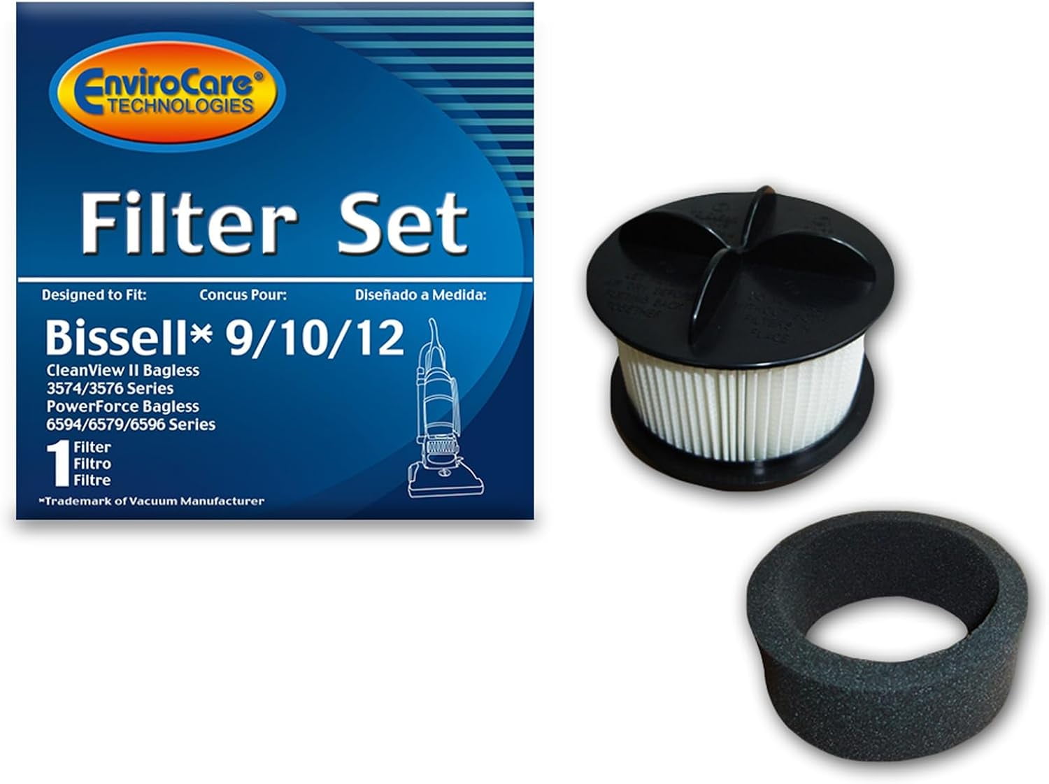 EnviroCare Replacement Vacuum Cleaner Filter Set Designed to Fit