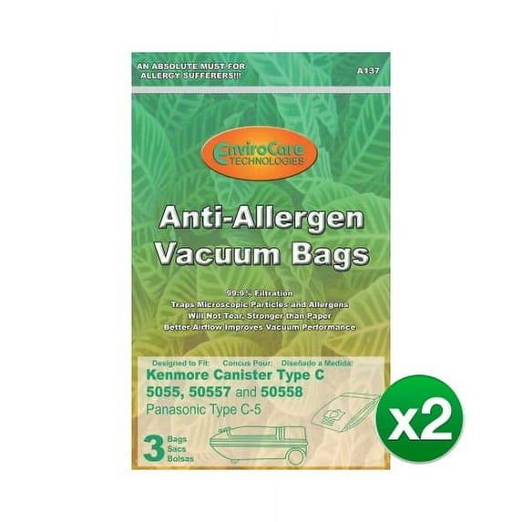 EnviroCare Vacuum Bag for Kenmore Type Q Bag (2 Pack)