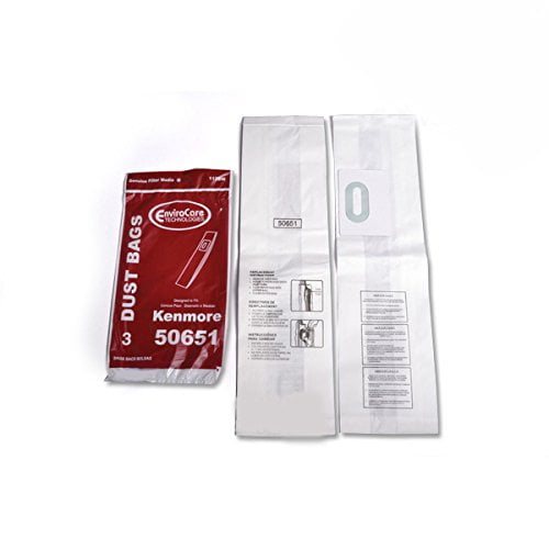 3 EnviroCare Vacuum Bags for Kenmore 20-50651 / Type L Vacuum Cleaner Bags