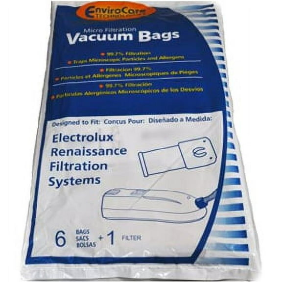 EnviroCare Vacuum Cleaner Bags for Electrolux Canister Vacuums, 6-Pack